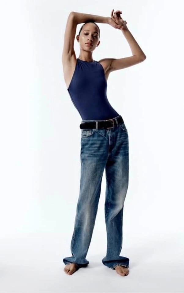 Zara - Bodysuit Navy Size S - New