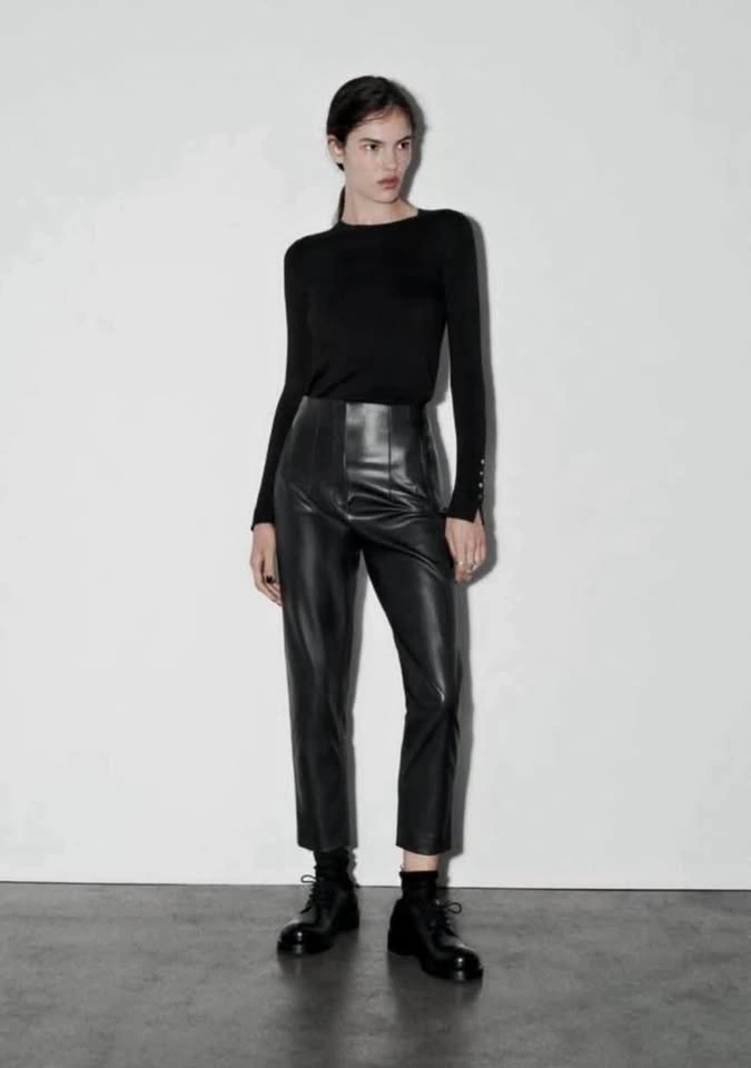 Zara - Leather Pants - Brand New - Size: XS