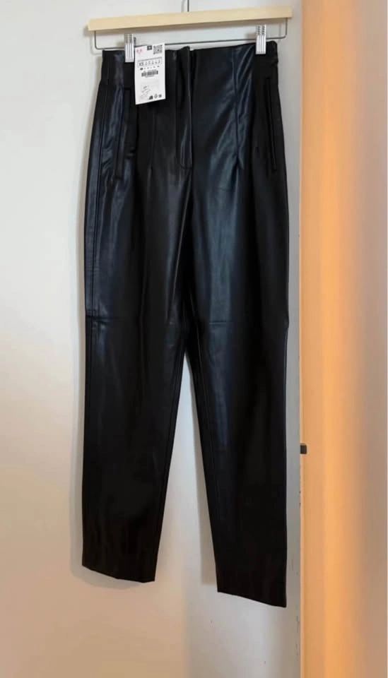 Zara - Leather Pants - Brand New - Size: XS - photo 2
