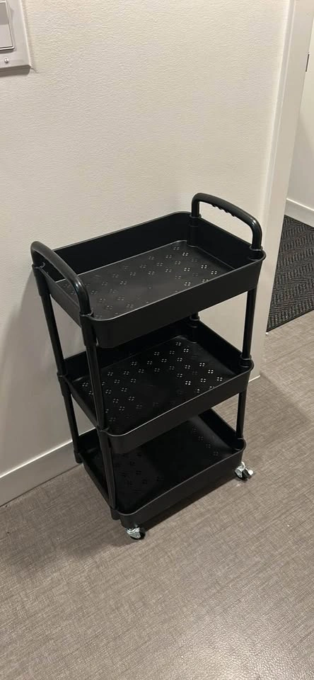 3-Tier Rolling Cart with Lockable Wheels - photo 2