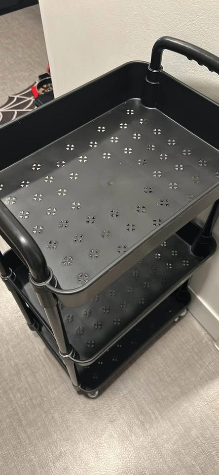 3-Tier Rolling Cart with Lockable Wheels - photo 3
