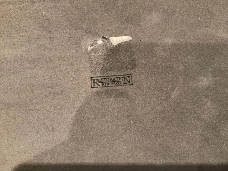 Restoration Hardware Silver Rectangular Tray with Bevelled Edges - photo 5