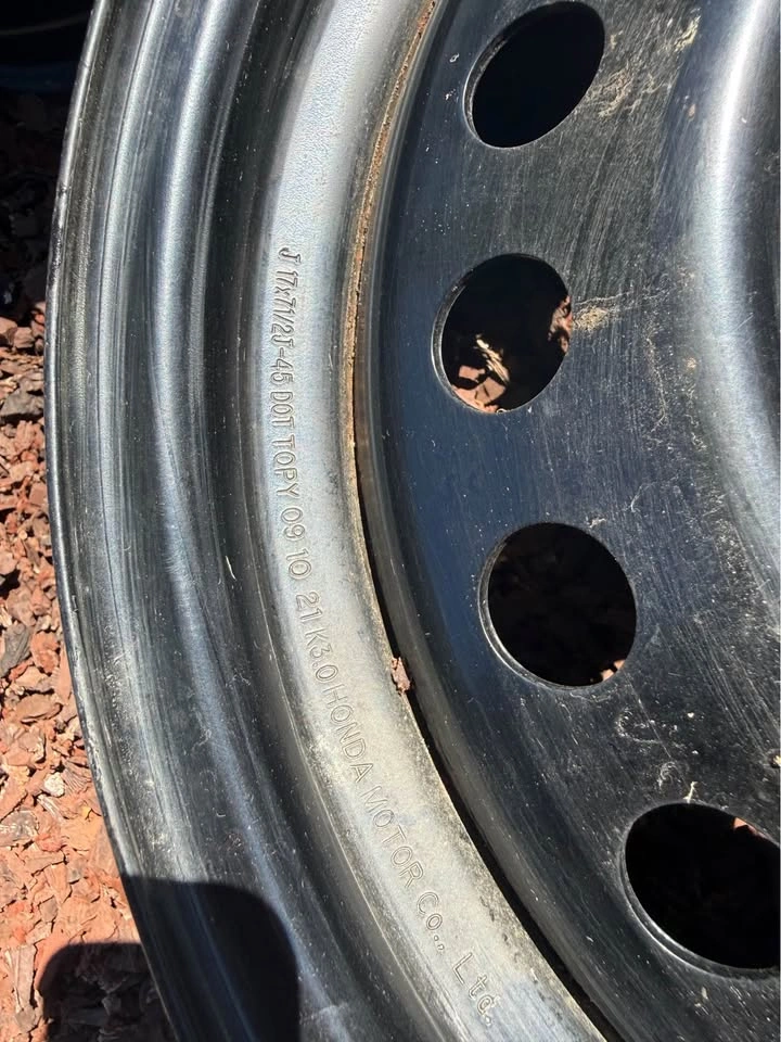 STEELIES 5x114.3mm 17x7.5J OEM HONDA STEELIES - photo 5
