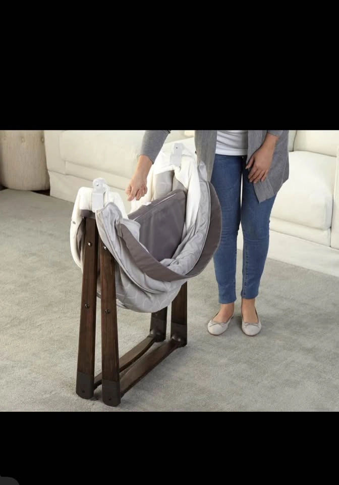 Ingenuity FoldAway Rocking Wood Bassinet - Carrington - photo 3