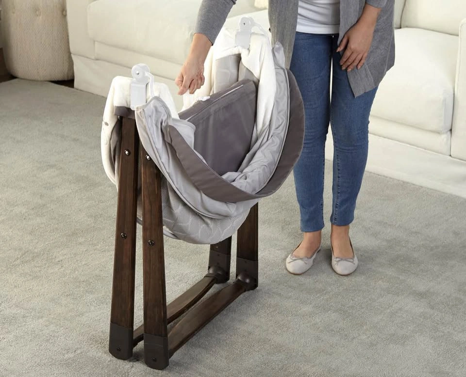 Ingenuity FoldAway Rocking Wood Bassinet - Carrington - photo 3