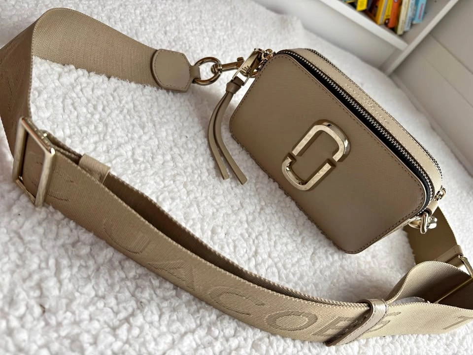 Marc Jacobs Beige/Khaki Gold Snapshot Camera Crossbody Bag