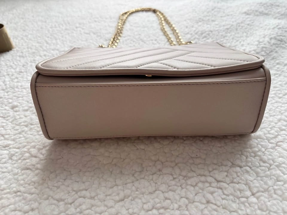 Tory Burch Alexa Convertible Pink/Beige Quilted Leather Bag - photo 4