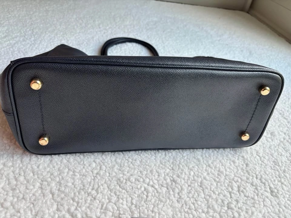 Coach Bailey Carryall Crossgrain Leather Tote Dark Navy 24218 - photo 5