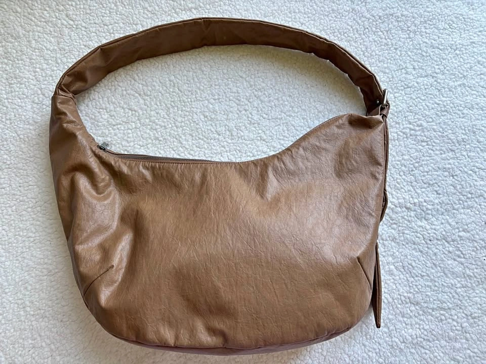 Urban Revivo NWOT Large Crescent Shoulder Hobo Bag - Tan/Brown
