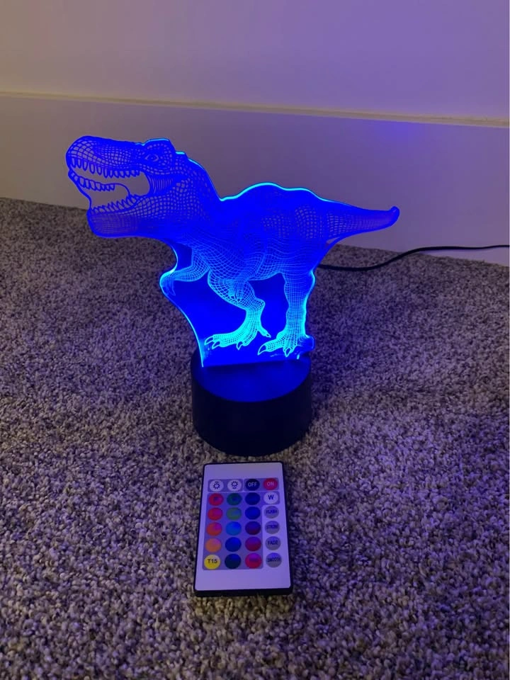 3D dinosaur lamp