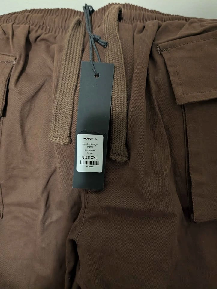 Fashion Nova Men Worker Straight Leg Cargo Pants- Size- XXL - photo 2
