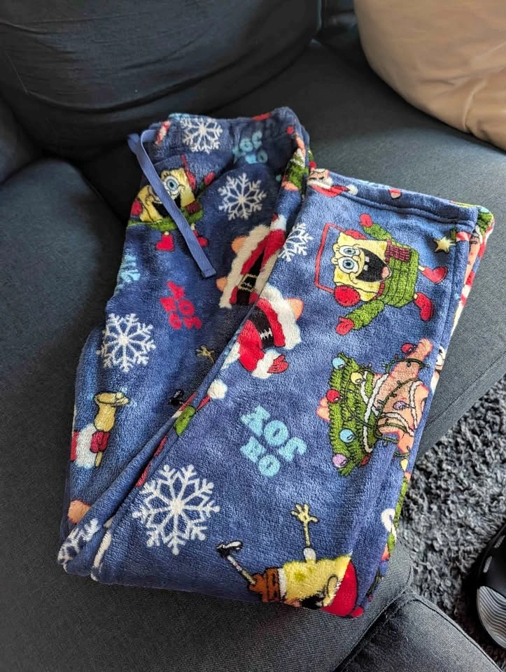 Nickelodeon SpongeBob SquarePants Christmas Pajama Pants - L