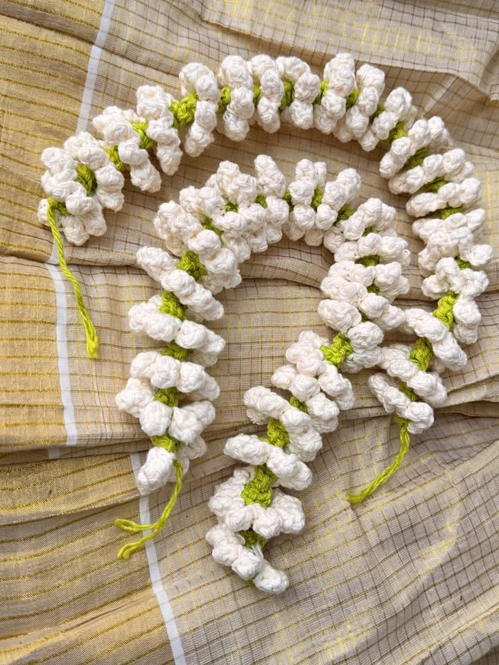 Jasmine Garland Crochet or Gajra