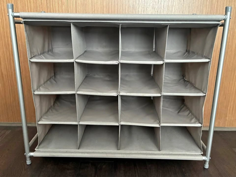 Grey Shoe Organizer (16 compartments)