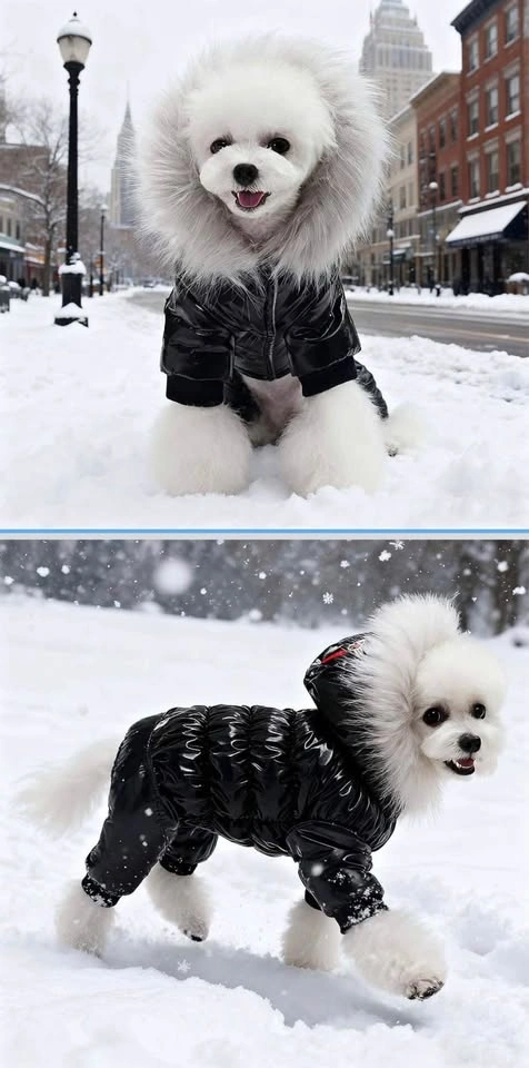 2 Brand New Dog Winter Snowsuit Jackets (12-18lbs)