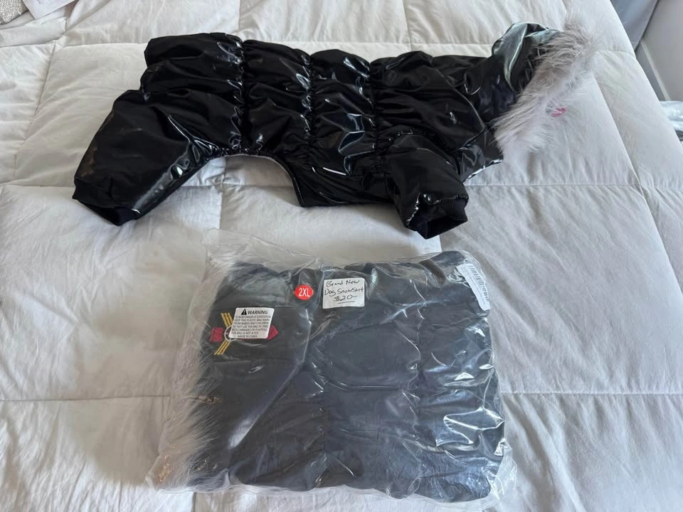 2 Brand New Dog Winter Snowsuit Jackets (12-18lbs) - photo 2