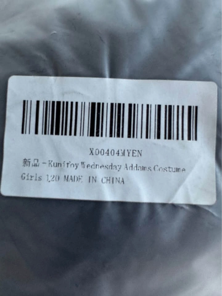 2 Brand New Iconic Wednesday Addams Dance Costumes Size 120 - photo 4