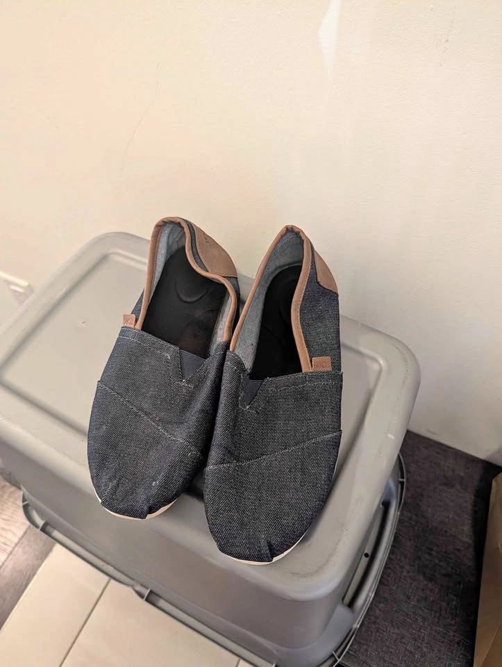 TOMS Men's Denim Alpargata Shoes - Size 10.5