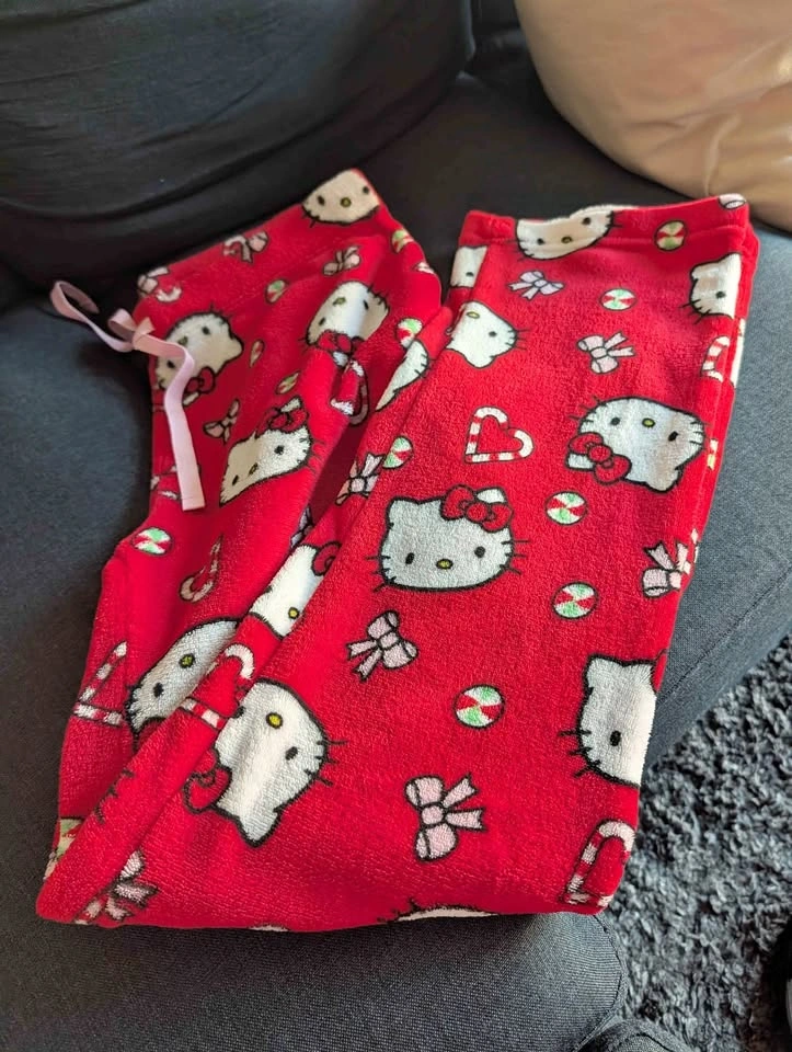 Sanrio Hello Kitty Christmas Pajama Pants - Size L