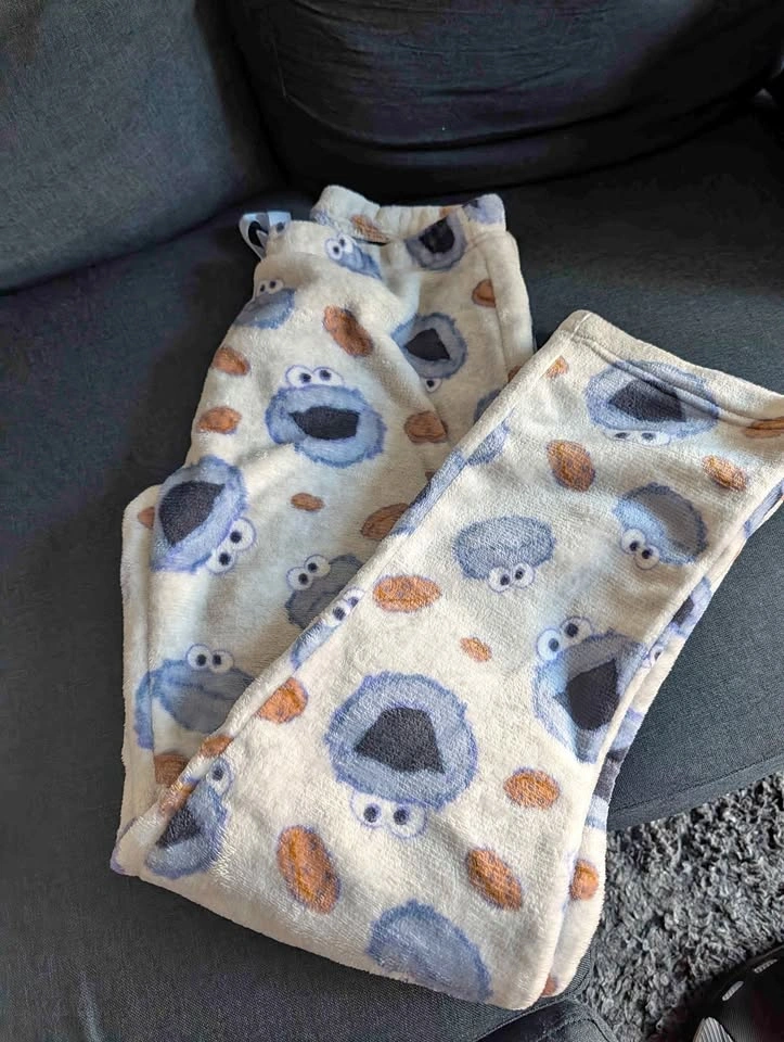 Cookie Monster Fleece Pajama Pants - Size -XL