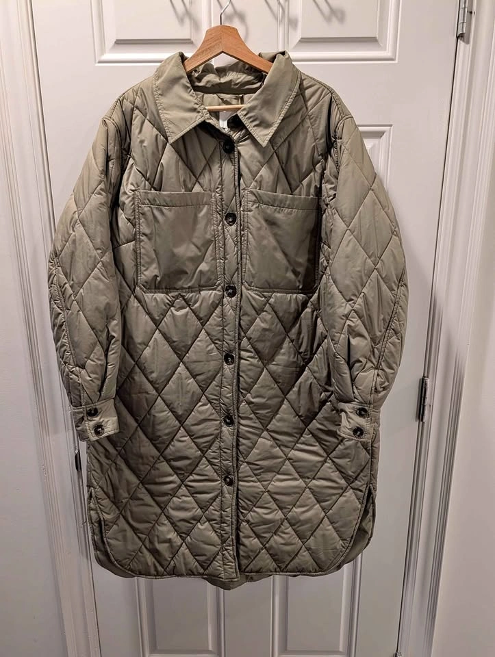H&M Quilted Long Shacket - Size -XL
