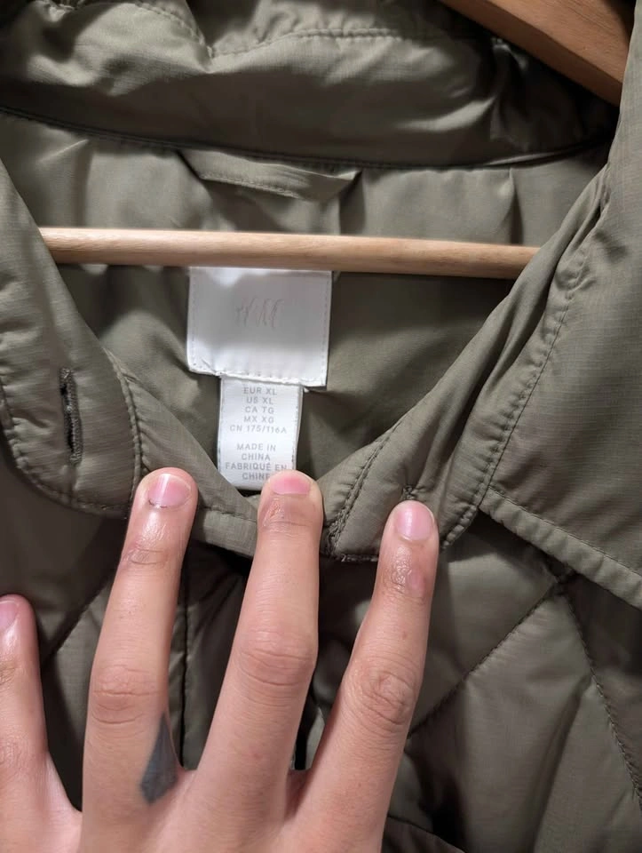 H&M Quilted Long Shacket - Size -XL - photo 3