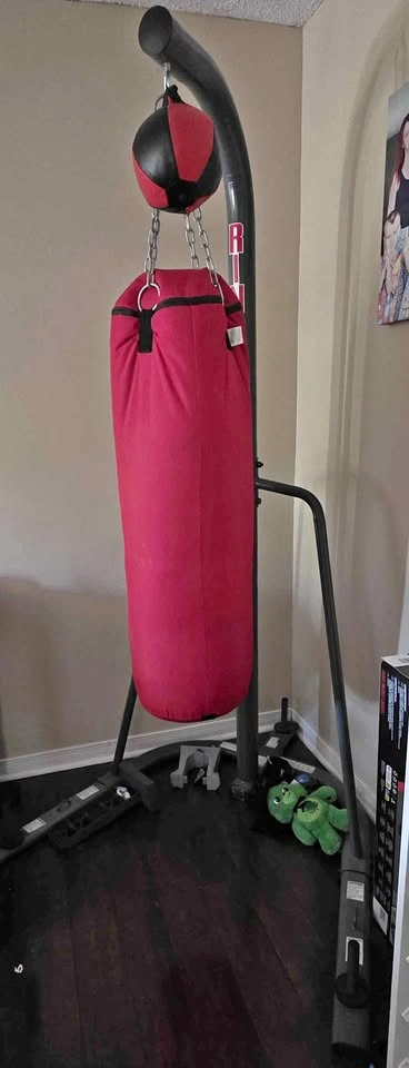 Euc punching bag on stand