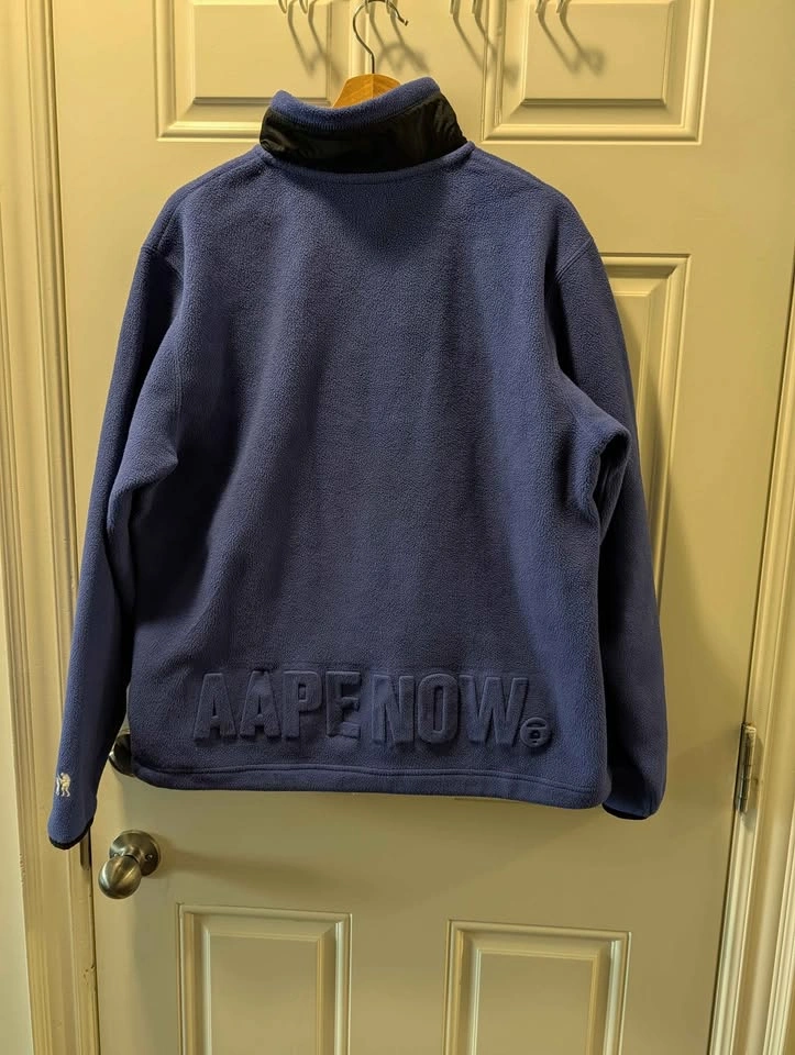 AAPE by A Bathing Ape 1/4 Zip Fleece Pullover - Size - M - photo 2