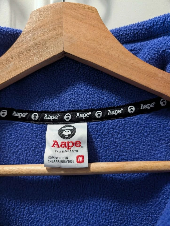 AAPE by A Bathing Ape 1/4 Zip Fleece Pullover - Size - M - photo 3