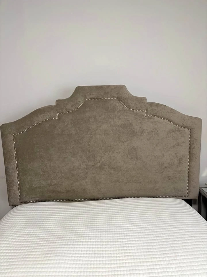 AVAILABLE Upholstered QUEEN SIZED Camelback Headboard