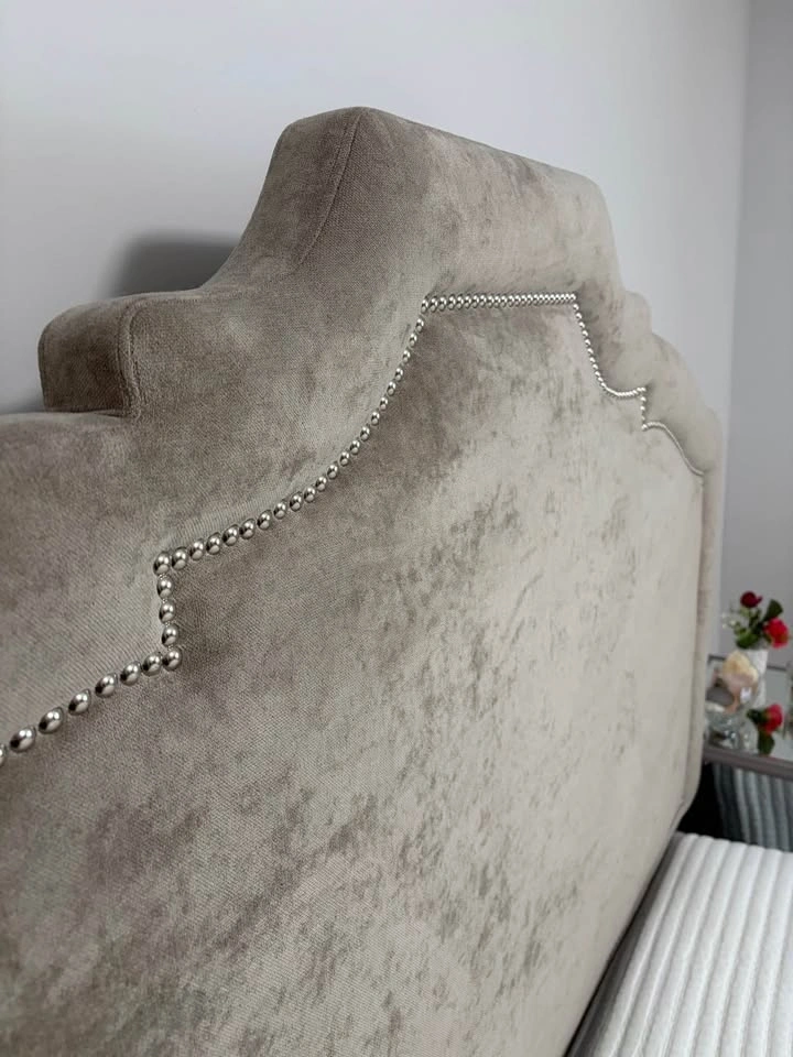 AVAILABLE Upholstered QUEEN SIZED Camelback Headboard - photo 2