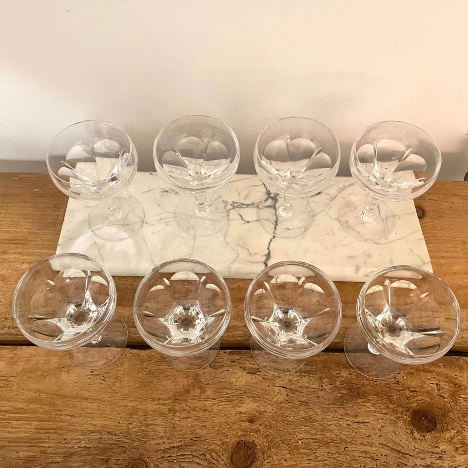 VTG Atlantis Evora (Cut), Champagne/Tall Sherbet Glasses, 5.5” H - photo 2