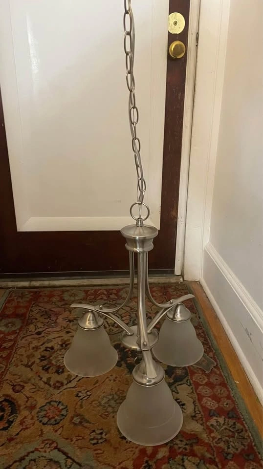 Chandelier, Brushed Nickel Finish - photo 2