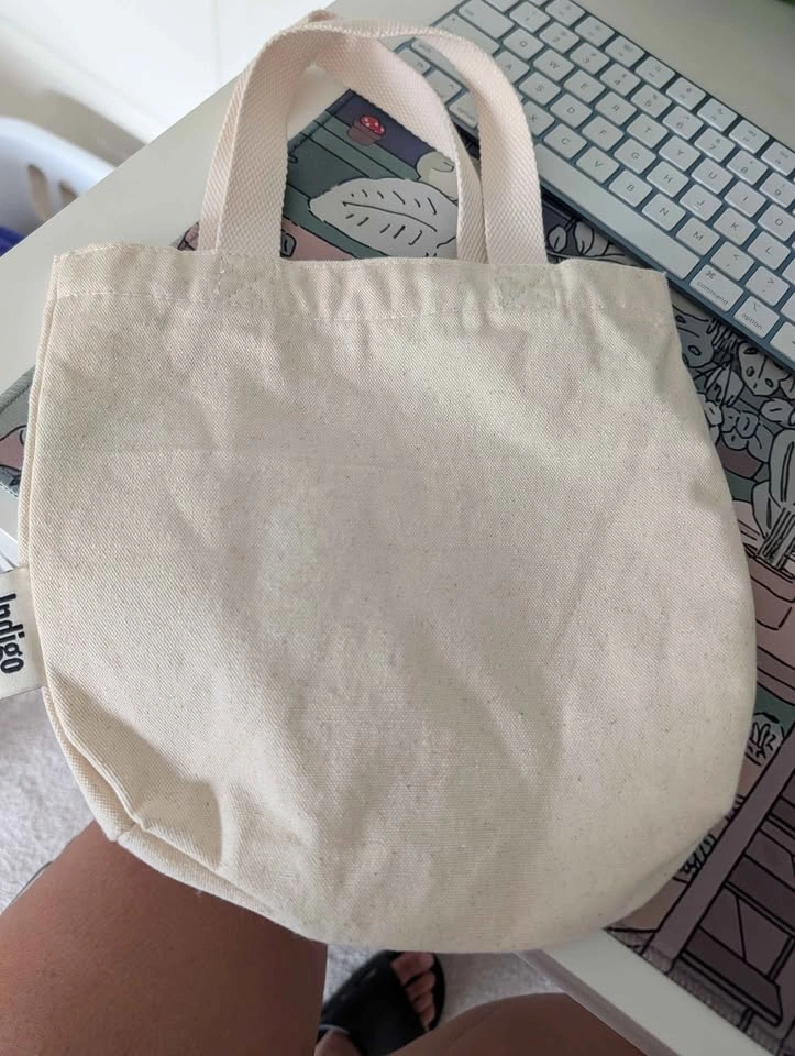 Indigo 'Reading is Sexy' Canvas Mini Tote Bag - photo 2