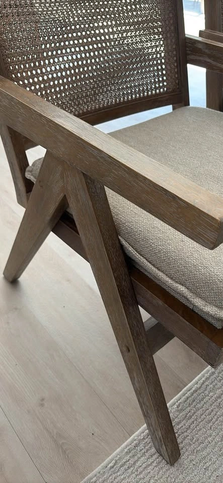 Wooden Cane Back Armchairs - photo 5