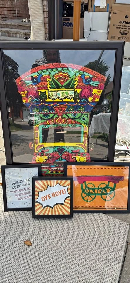 Colorful Pakistani Truck Art Framed Wall Art