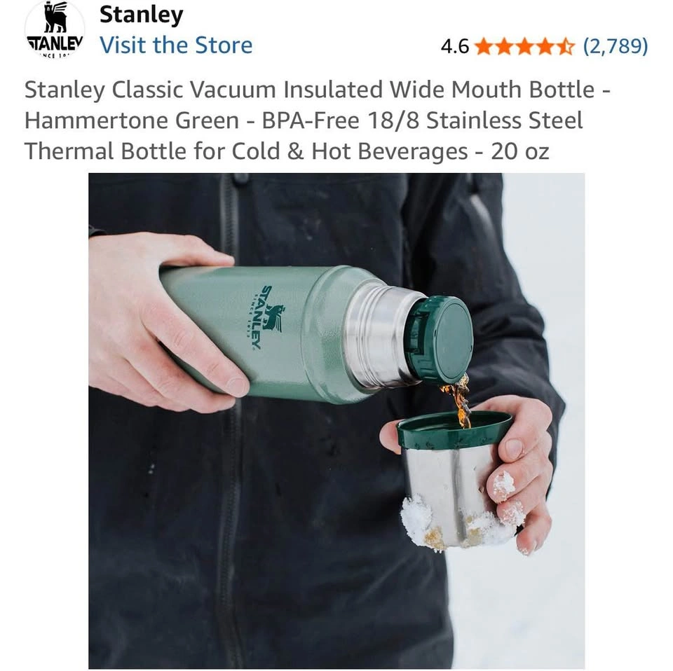 Stanley Classic Vacuum Insulated Wide Mouth Bottle 20 oz - photo 4