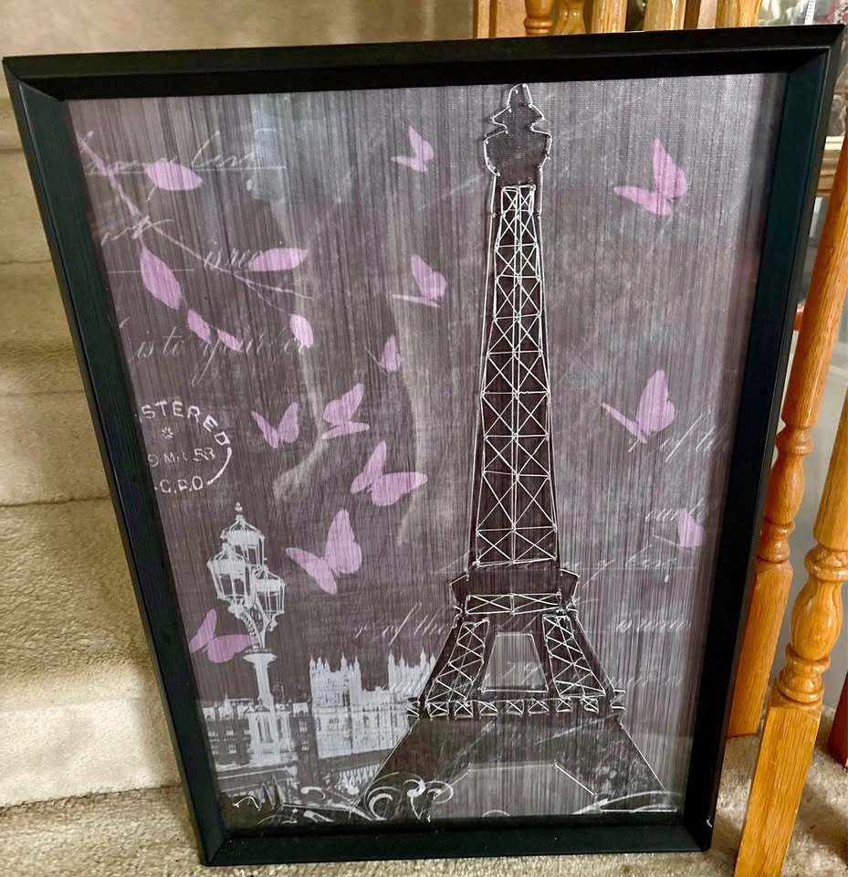 Framed Eiffel Tower Wall Art