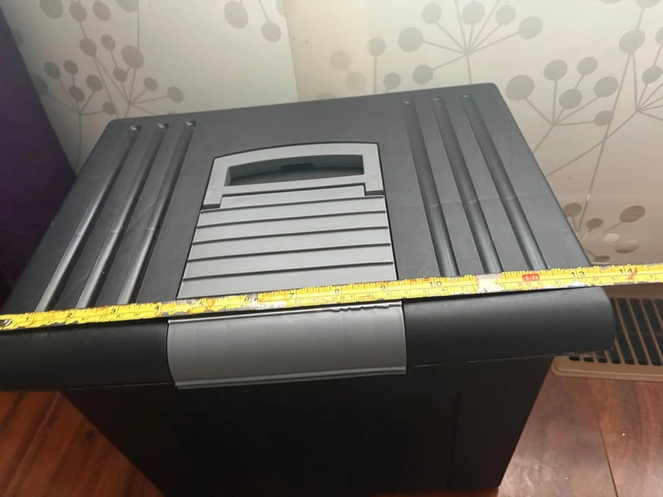Portable Plastic File Storage Box with folders - photo 4