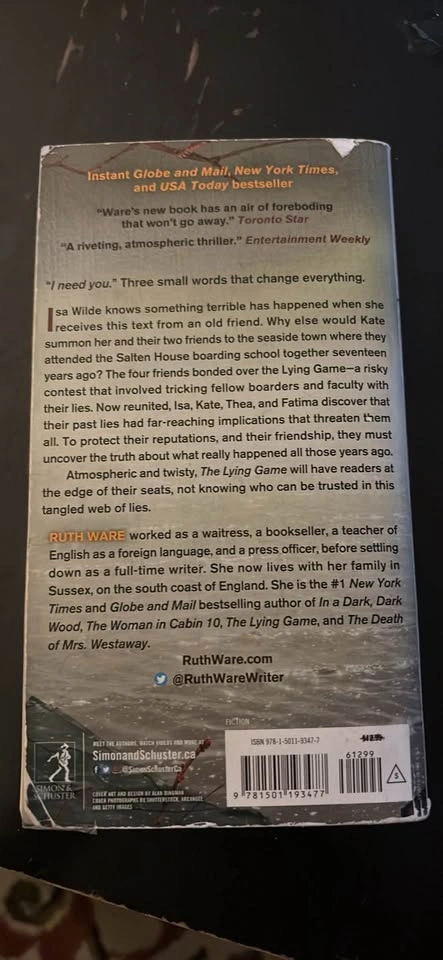 The Lying Game by Ruth Ware - photo 2