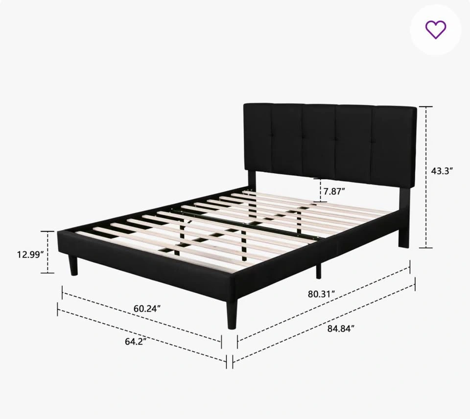Wayfair Queen Sized Bed Frame (Mattress Included - optional) - photo 2