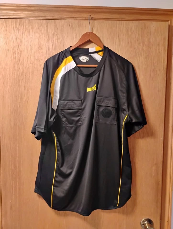 Inaria Soccer Football Referee Jersey Colour Black Size Adult L