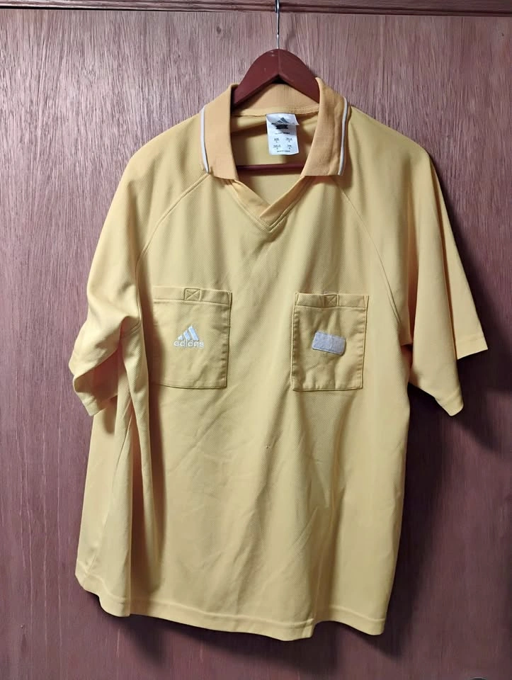 Adidas Soccer Football Referee Jersey Yellow Size Adult L