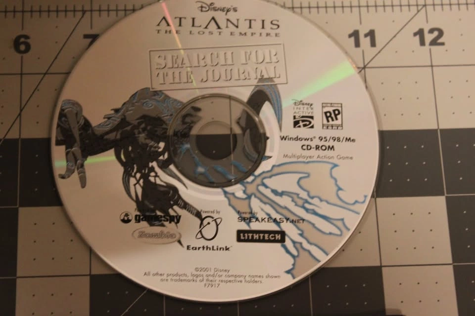 Disney 2001 Atlantis The Lost Empire CD-ROM - photo 3