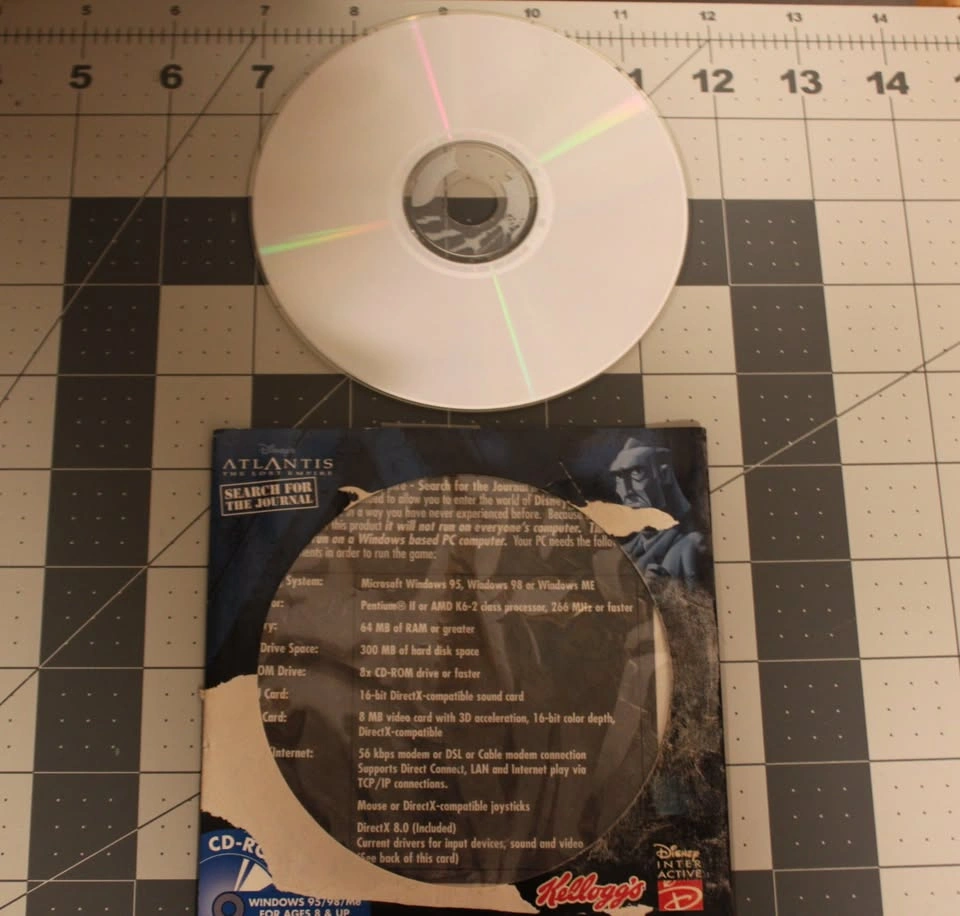 Disney 2001 Atlantis The Lost Empire CD-ROM - photo 4