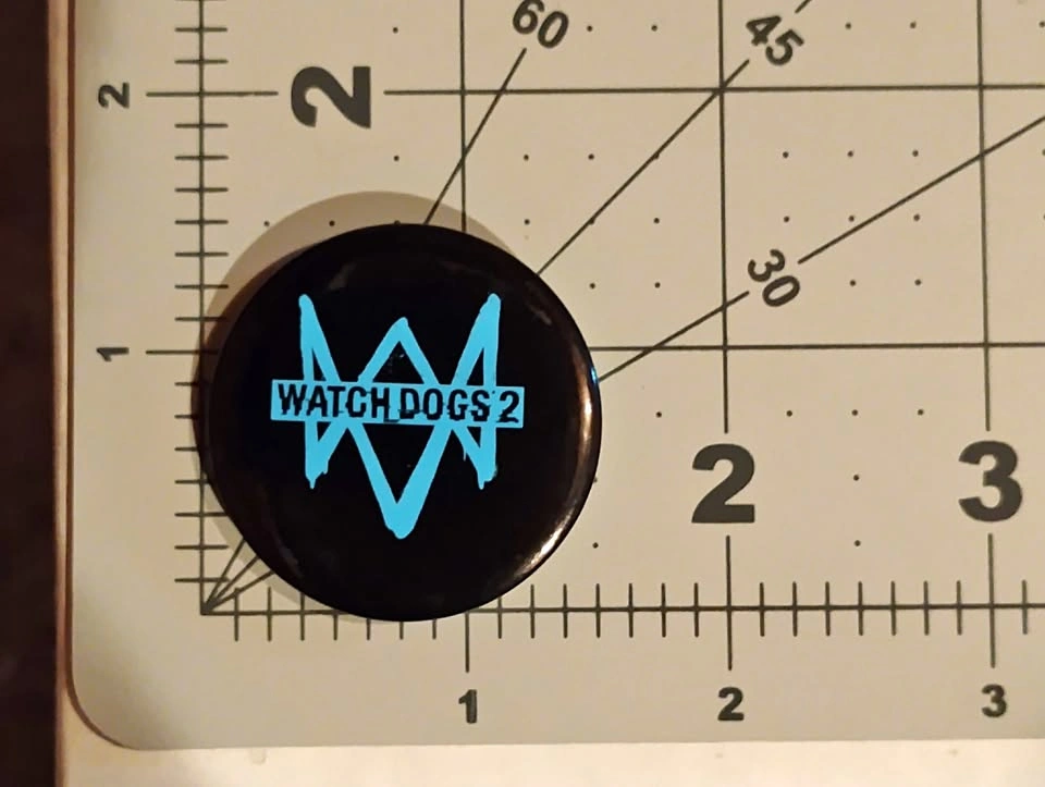 Watch Dogs 2 Logo Pinback Button
