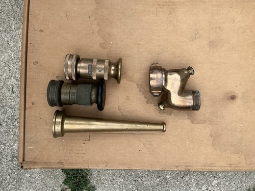 Potter Roemer 100 Firefighter Fire Hose w/ 4 Brass Fittings - photo 2