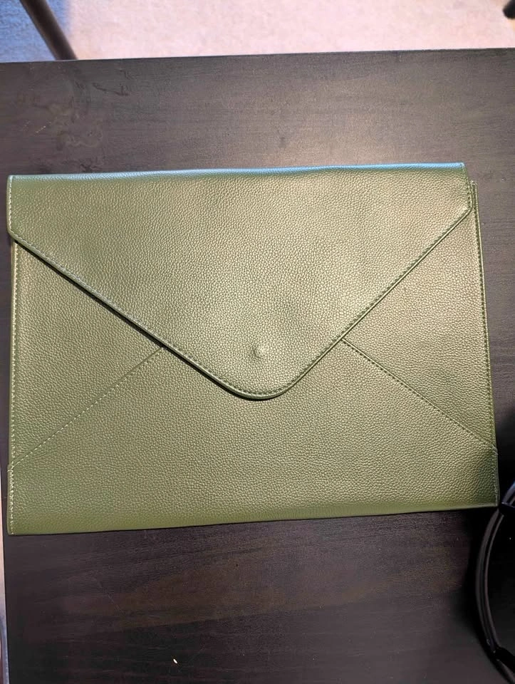nóta Faux Leather Envelope Laptop Sleeve
