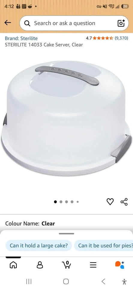 Sterilite Cake Server - photo 4
