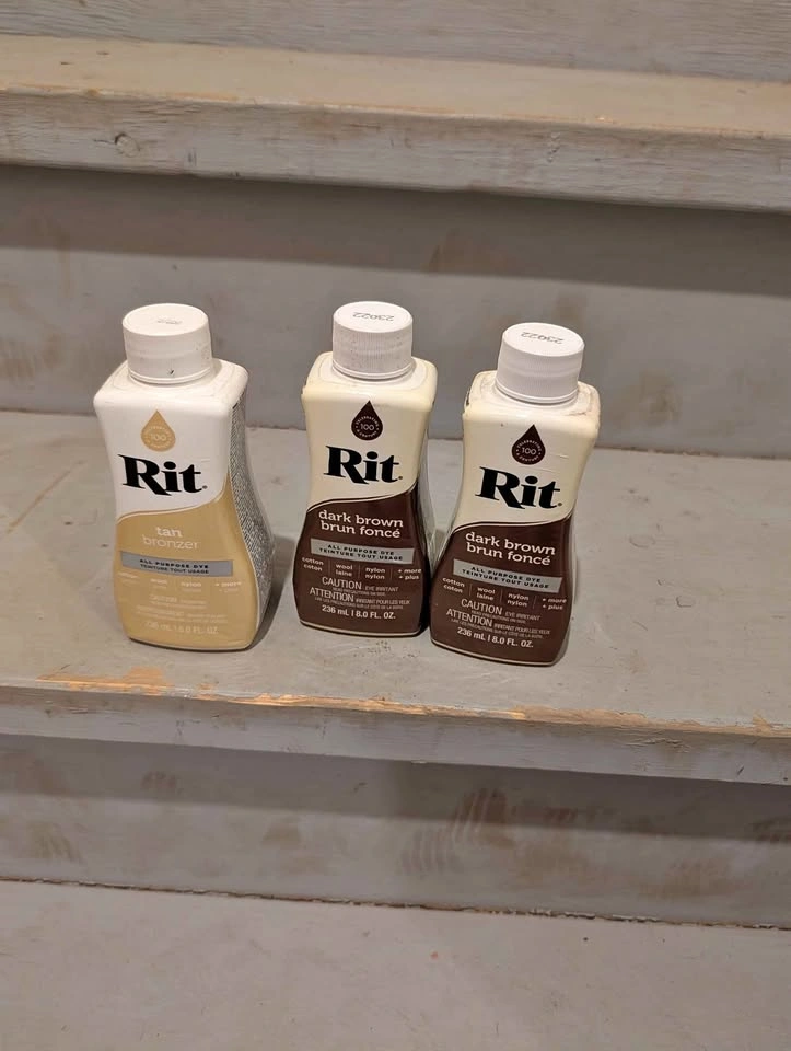 NEW Rit All-Purpose Liquid Dye - Tan and Dark Brown